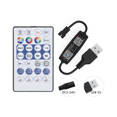 小型USB 5V LEDのストリップのコントローラー、Bluetooth RFのリモートを持つピクセルLEDライト コントローラー