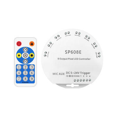 SP608E Bluetooth LEDのストリップのスマートなコントローラーのフル カラー8CH独立した信号