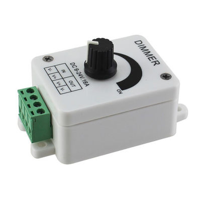 調節可能な明るさLEDのコントローラー5050単一色ライトのためのより薄暗いスイッチDC 12V 16A