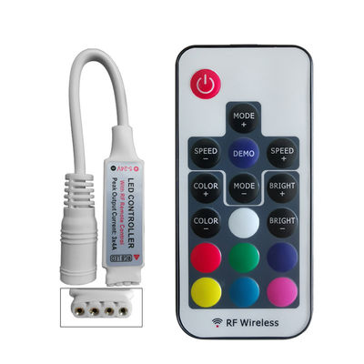 5050 RGB LEDのライト バーのためにリモート・コントロール小型LED RGBのコントローラーRF 17のキーの無線電信