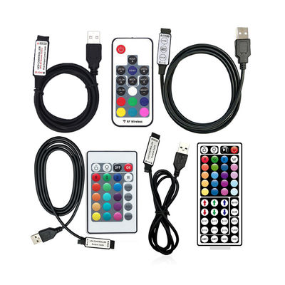 LED RGBの人種差別5050のためにリモート・コントロールUSB 5V LEDのコントローラーの小型無線電信