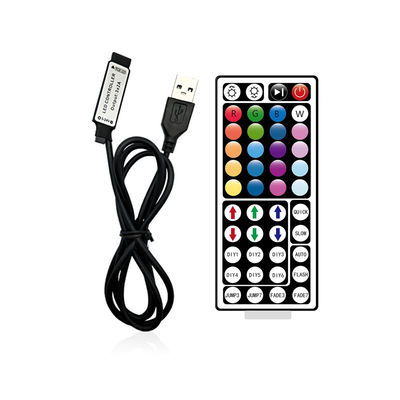 USB 5VはLED RGBの滑走路端燈のための44主IRの遠隔コントローラーに動力を与えた