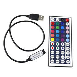 USB 5VはLED RGBの滑走路端燈のための44主IRの遠隔コントローラーに動力を与えた