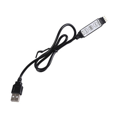 USB 5VはLEDのLED RGBのカラー ストリップ ライトのための小型コントローラー3のキーに動力を与えた