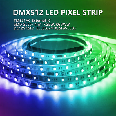 家の装飾のための1のDmx512アドレス指定可能なLEDのストリップSmd 5050 Rgbw Rgbww 4