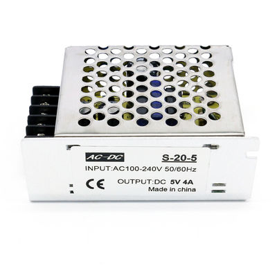 20W 5V DCのDC 5V 4A LEDの滑走路端燈の運転者への転換の電源のアルミニウム場合100-240V AC