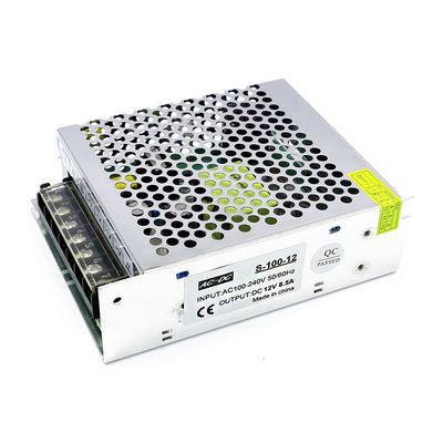 調整されたLEDの運転者スイッチ電源AC 100V 240VへのDC 12V 8.5A 100W