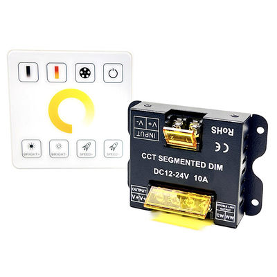 10A LEDのコントローラーの調光器DC 12V 24Vの二重色温度Rfの完全な接触