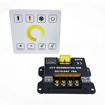 10A LEDのコントローラーの調光器DC 12V 24Vの二重色温度Rfの完全な接触