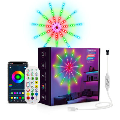 DIY APP音楽クリスマスのための遠隔ピクセルLEDライト ストリップの花火の夢色