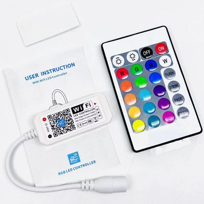 Rf24キー Wifi 3チャンネル RGB LEDコントローラ 1600万色 ストライプライト用のブレット歯