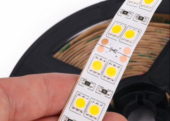 12V DC IP67 シングルカラー LED ストライプ 5050 ダブル ライン 120LED