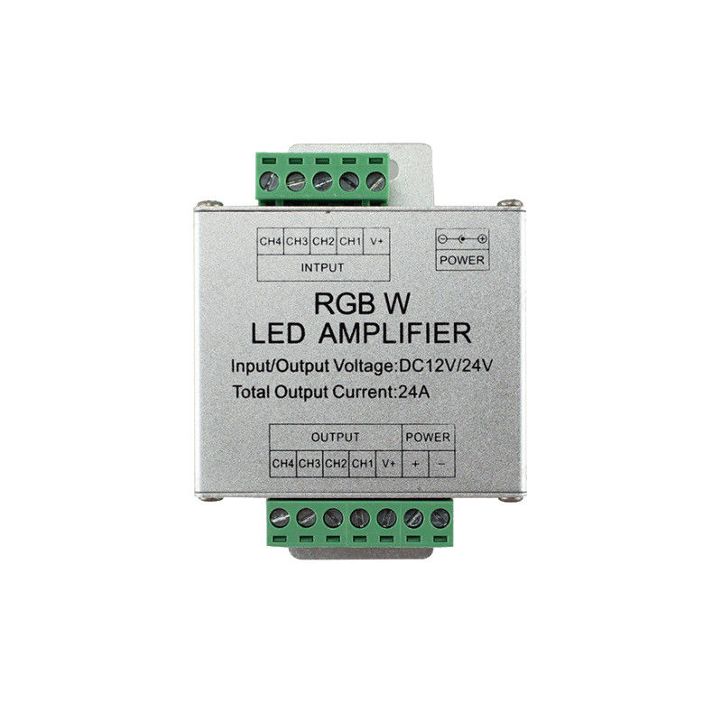 24A 5ワイヤー4方法のためのアルミニウム場合LEDのストリップのアンプRGBWの同期信号