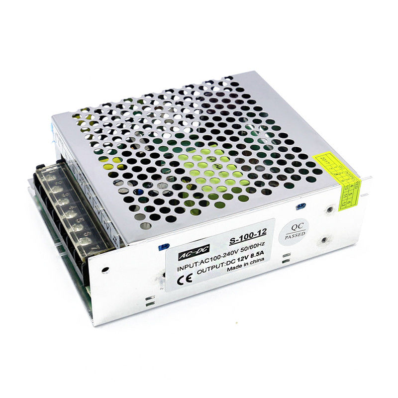 調整されたLEDの運転者スイッチ電源AC 100V 240VへのDC 12V 8.5A 100W