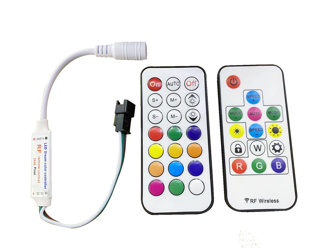 スマートなLEDのストリップの導かれたピクセル ライトのための遠隔コントローラーDC 5V 24Vの無線電信