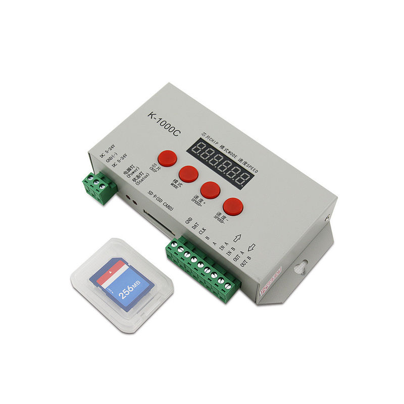 DC 5V 24V WS2812B WS2811の滑走路端燈のためのK1000C LEDピクセル テープ コントローラー