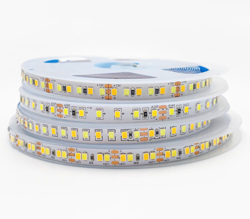 CCTの倍色の装飾的な照明のための調節可能な色温度LEDのストリップ180LEDs/M