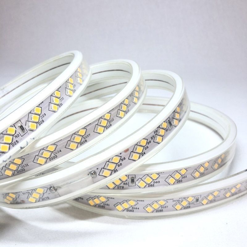 超明るい180leds/M単一色LEDのストリップ220v造る輪郭を描くことのために防水するため