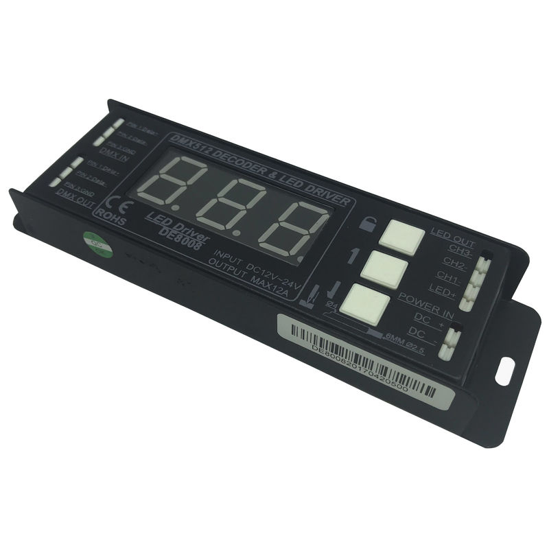RGB 3チャネルLED DMXのデコーダー、LEDの滑走路端燈のためのDMX512 LEDのコントローラー12V