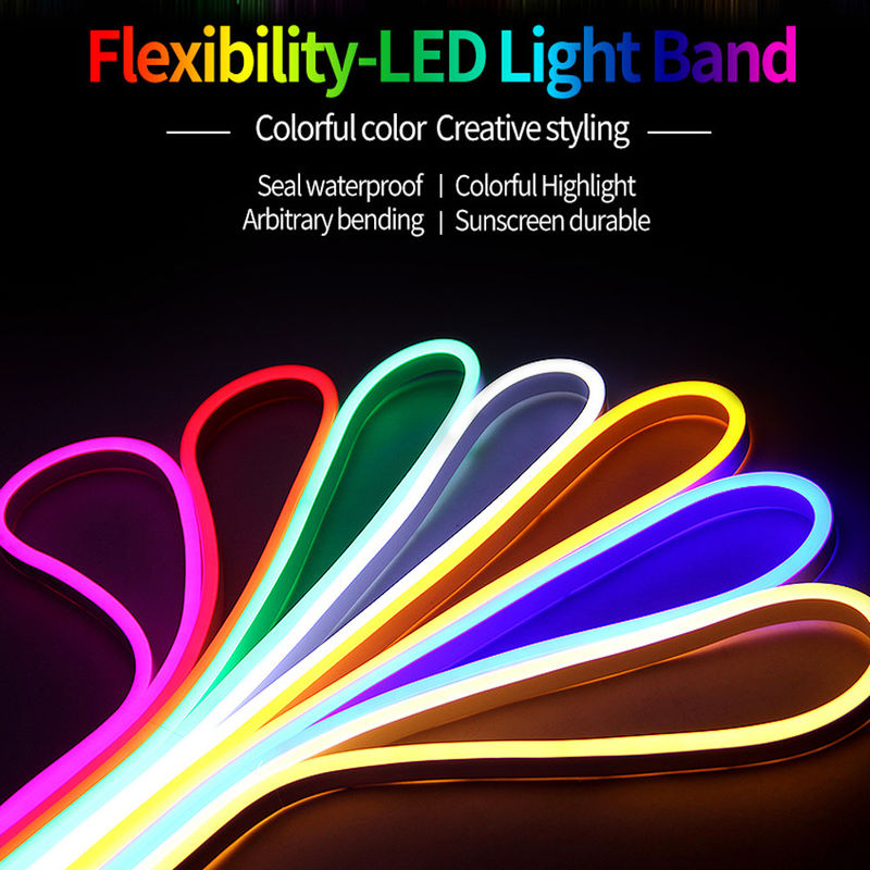 Dc 12v 600leds 6*12mmポリ塩化ビニールのネオン導かれた滑走路端燈の防水適用範囲が広い導かれた軽いストリップ