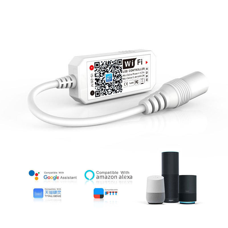 3チャネル LED RGB WIFI コントローラー Android IOS アレクサ Google インテリジェンス ワイヤレス コントロールに対応