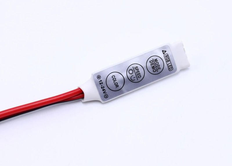 ミニストリーミング LED モノクロムコントローラー RF 無線リモコン 12V ホワイトライト 走馬