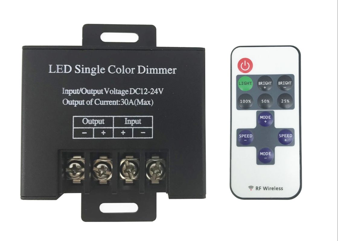 RF無線リモコン DC12-24V Knob LEDコントローラー マックスパワー300Wの明るさ調整スイッチ