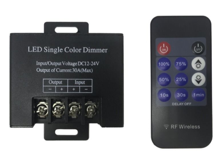 LEDストライプディマー 単色ストライプディマブルコントローラ DC12v 30A 360W