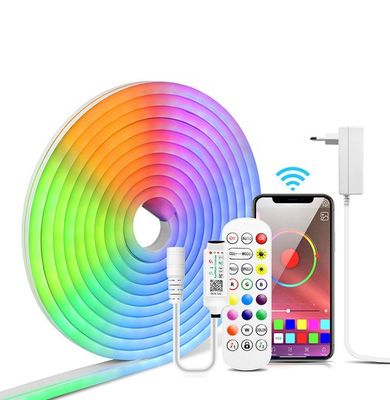 Bluetooth APP制御RGB LED 16，000,000のDIY色の調光器が付いているネオン滑走路端燈10ft